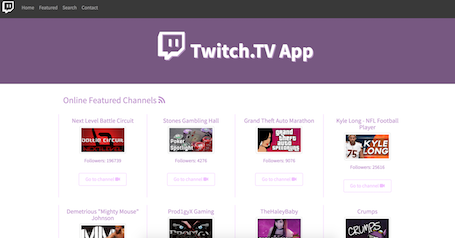 Twitch Streaming App